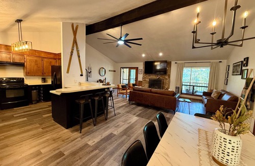Ruidoso Cabin | Cozy nights by the fireplace + game room, pool table, games, AC and much more.