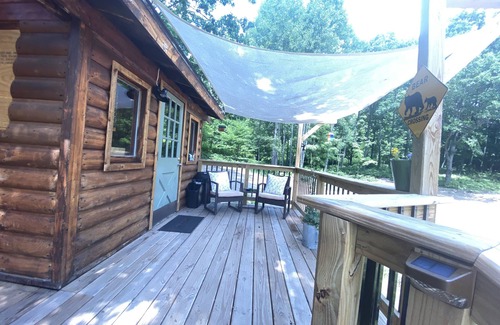 Inland Township Cabin | Cozy, quiet and comfortable real log cabin close to all the up north fun!