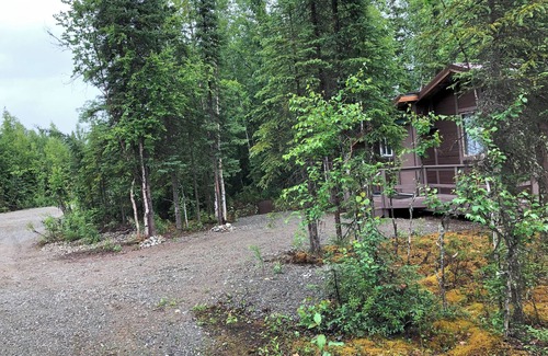 Houston Cabin | Cozy quiet One Bedroom Cabin with short walk to Little Susitna River in Houston.