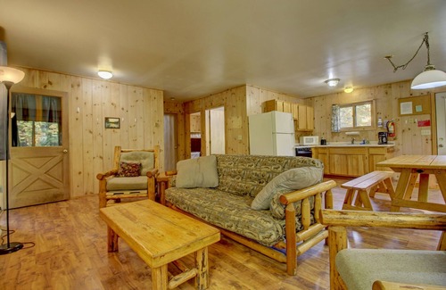 Lac du Flambeau Cabin | Cozy, quiet, Wisconsin Northwoods Lakeside Cabin w/private dock. Pet friendly