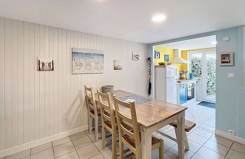 Saint-Pair-sur-Mer House | Cozy Renovated Beach House, 300m to Shore, Garden Terrace, Near Shops & Attractions
