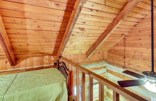 Glade Valley Cabin | Cozy Riverside Cabin w/ 3 Acres & Trout Fishing