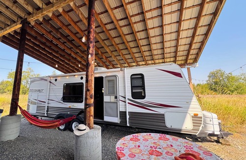 Custer House | Cozy RV Camping close to the border & Birch Bay on our farm under starlit skies!