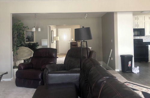 Richfield House | Cozy spacious home with fireplace privacy deck next mall America