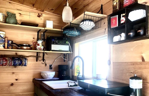 Creston Cabin | Cozy Streamside Tiny Cabin at The Peak