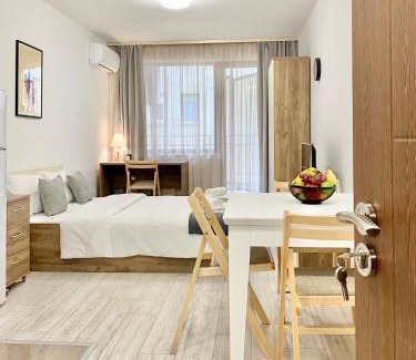 Stara Zagora Apartment | Cozy Studio next to State Opera with Work Space