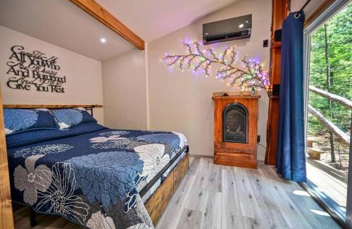 Boles House | Cozy Tiny Cabin with Porch & Fire Pit near Scenic Trails in Western Arkansas