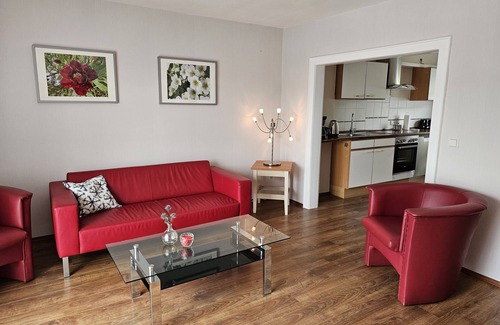 Niederaula House | Cozy vacation home WeitBlickwith a large balcony and terrace to relax on