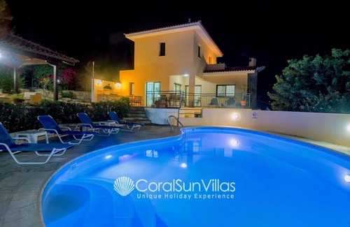 Pegeia Villa | Cozy Villa, Prime Location, Coral Bay, Large Pool, Billiard, nVillas for Groups