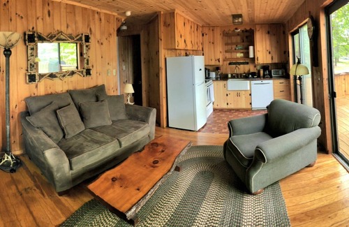 Pilot Knob Cabin | Cozy Wooded Waterfront Cabin on Lake George