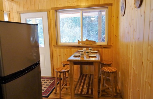 Reedsport Cabin | CozyCattail Cabin on our secluded coastal estuary woodland retreat