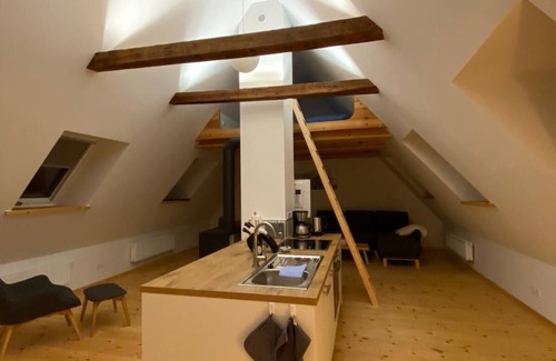 Neu Bartelshagen House | Crane view Baltic Sea on the Darß - Luxury & nature - Upper floor farmhouse + property