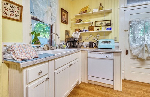 Yellville House | Creekfront Yellville Manor w/Parlors & Fire Pit!