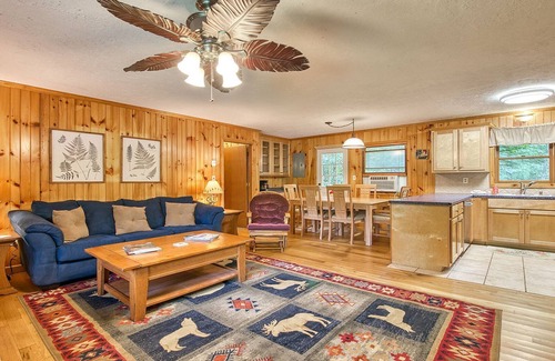 Maggie Valley Cabin | Creekside Cabin|Indoor Pool+Hot Tub|Walk to Dining