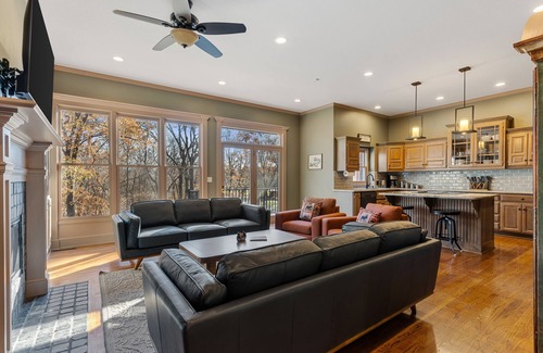 Bucyrus House | Creekside Lodge - Acreage + Fire Pit + Pond +Sleeps 14