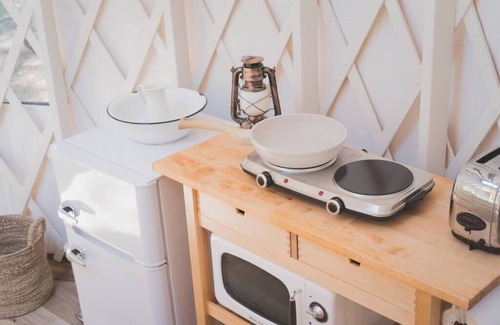 Idyllwild House | Creekside Yurt: EV Charger, New Heater/AC, Grill, Hammock, Pets OK