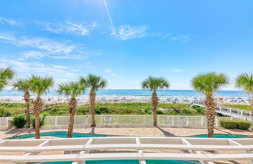 Crescent Beach Condo | Crescent Keyes Penthouse 18 - 2 Bed/2 Bath Ocean Front Condo - Pools, Hot Tub, & Lazy River