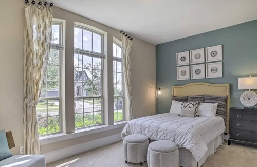 Barker House | Crisp, Modern Brookshire Getaway w/ Game Room, Pet-Friendly!