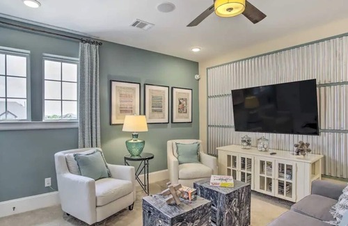 Barker House | Crisp, Modern Brookshire Getaway w/ Game Room, Pet-Friendly!