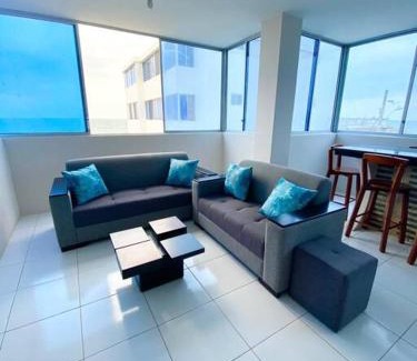 Crucita Apartment | Crucita con Guardianía y acceso a Playa Privada y Piscina