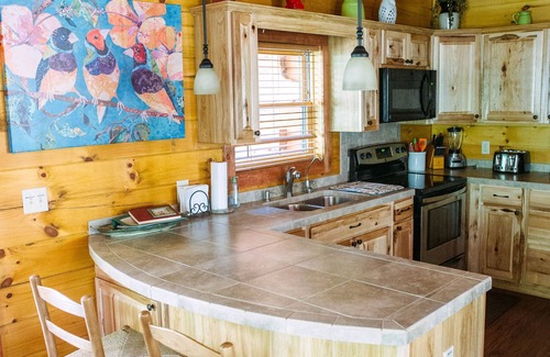 Shenandoah Cabin | Cuddly Cub Luxury Cabin with Hot tub, wifi and wood burning fireplace