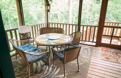Shenandoah Cabin | Cuddly Cub Luxury Cabin with Hot tub, wifi and wood burning fireplace