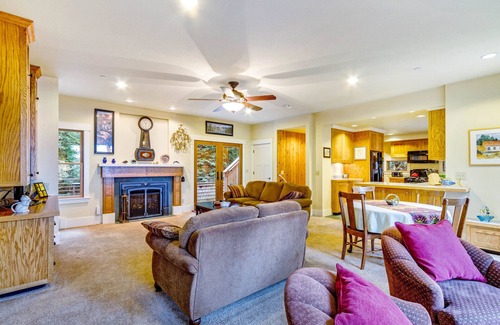 Sea Ranch House | Custom-built woodland home with jetted tub, deck, & access to pools and saunas