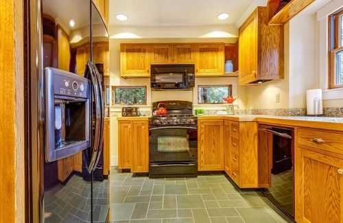 Sea Ranch House | Custom-built woodland home with jetted tub, deck, & access to pools and saunas