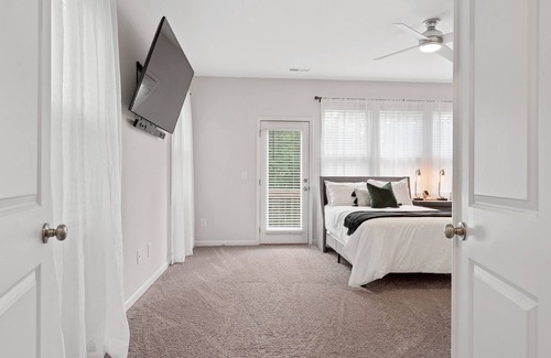 Northeast Raleigh House | CUSTOM Game Room in a luxury refreshing townhome