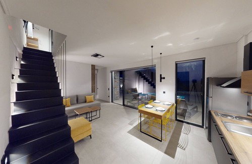 Plomari Villa | DAELIA VILLAS I of 3 Luxury Villas, private pool, in an enclosed olive grove