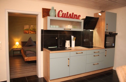 Altenkirchen Apartment | Dairy kitchen at Lindenhof Bergenhausen in the beautiful Westerwald