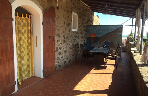 Pantelleria House | Dammuso Elisa sea view with swimming pool - Tramonti on Tunisia