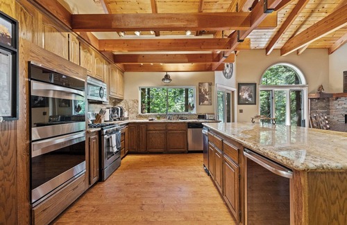 Arnold Cabin | Dardanelle Retreat - 4,200 sqft, Pets okay, Pool Table, Games - Swim, Hike, Ski