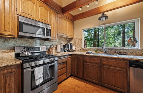 Arnold Cabin | Dardanelle Retreat - 4,200 sqft, Pets okay, Pool Table, Games - Swim, Hike, Ski