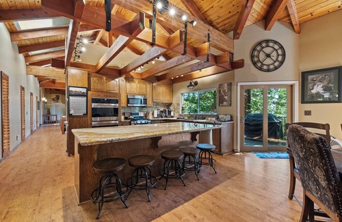 Arnold Cabin | Dardanelle Retreat - 4,200 sqft, Pets okay, Pool Table, Games - Swim, Hike, Ski
