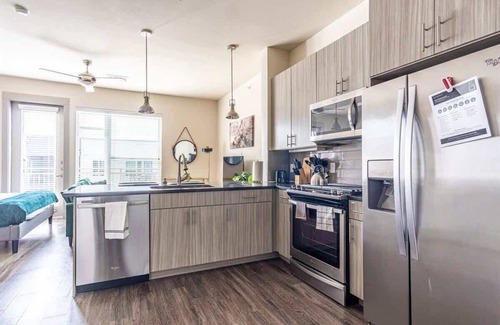 Collin County Apartment | Dashing King Studio Suite | Pool, Parking + Gym M
