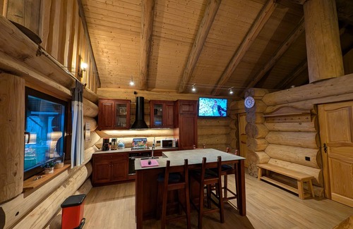 Gross Nemerow Cabin | Log Cabins - Naturstamm Ferienhaus MeckPomm 22 - Feriendorf Tollensesee