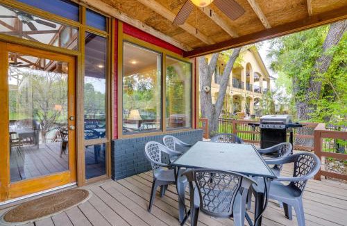 McQueeney House | Deck and Gas Grill Riverfront McQueeney Duplex