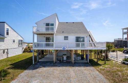 Yaupon Beach House | Deck and View Oceanfront Oasis in Oak Island!
