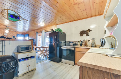 Harrison Cottage | Deck, Grill & Views: Lakefront Cottage in Harrison