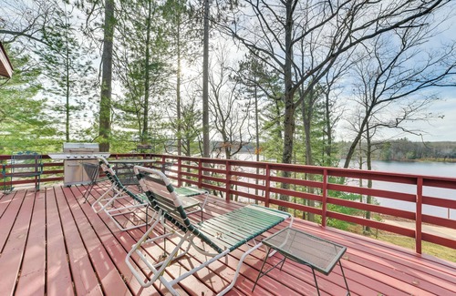 Harrison Cottage | Deck, Grill & Views: Lakefront Cottage in Harrison