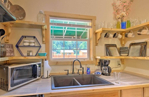 Cherokee Cabin | Deck & Hot Tub: Bryson City Riverfront Cabin!