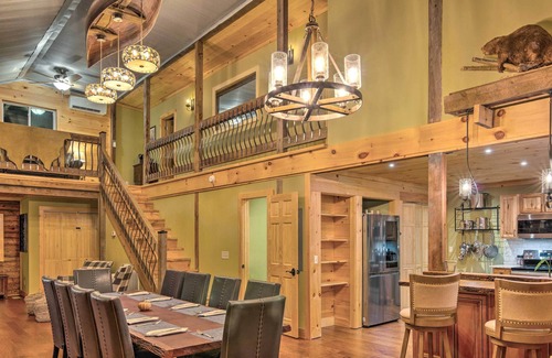 Skyland Cabin | Deck & Views: Hendersonville Cabin, Roads Are Open