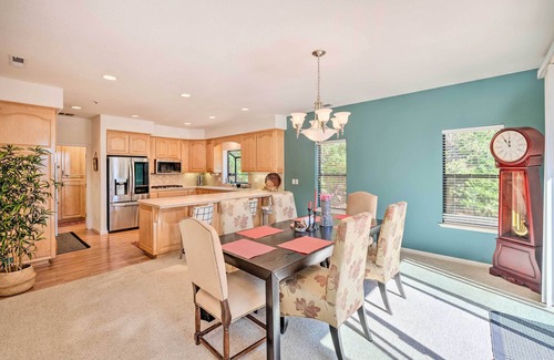 Glencoe House | Deck & Views: Lush A-Frame Cabin in Pioneer!