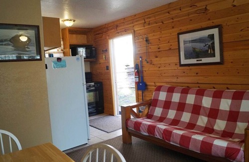 Iron River Apartment | Deer Tail Lodge #10 on Lake Delta near Iron River, WI