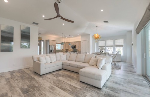Sanibel House | DEJA BLUE | Lux Canal-Front Sanibel Home with Saltwater Pool and View