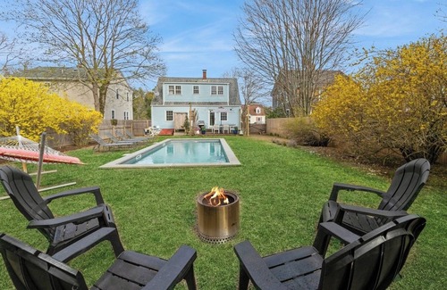 Greenport West House | Delightful 4-bedroom Cape with heated saltwater pool in the heart of Greenport!