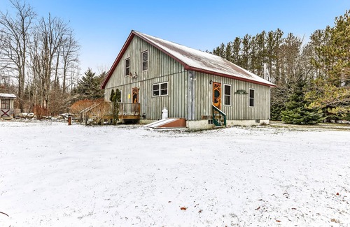 Indian Lake House | Delightful dog-friendly cabin with wood stove, firepit, deck, & mountain views