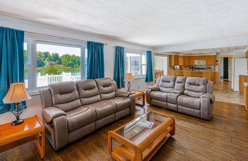 Livingston House | Delightful Dog-Friendly Lake House w/ a Private Pool, Dock, Tennis Court, & More