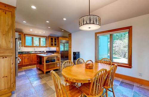 Isle of Springs House | Delightful oceanfront home with amazing views, wrap-around deck & two fireplaces